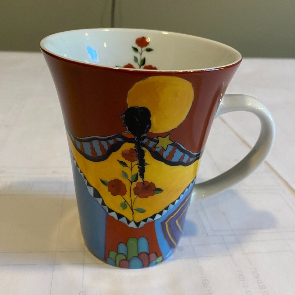 Oscardo Canada Art "Embracing Brother Sun" Mug by Mohawk Artist Lee Claremont